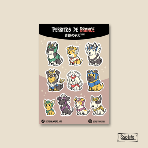 PERRITOS BRONCE STICKER